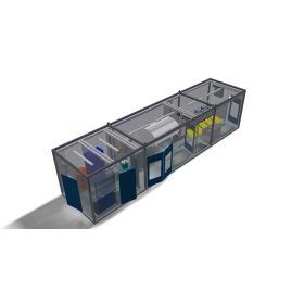 Hofmolkerei / Minimolkerei / Container mit Pasteurisator