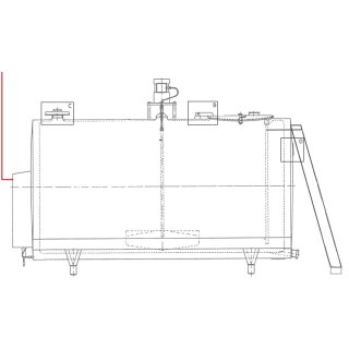 Deckel Regelapparaturkasten für O-500 bis O-1125 Milchtank