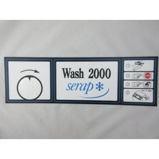 WASH 2000 V1 Reinigungskasten Aufkleber